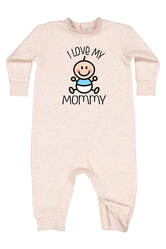 I Love My Mommy Baby Boy Baby Fleece Romper