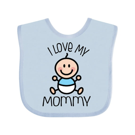Inktastic I Love My Mommy Baby Boy Boys Baby Bib