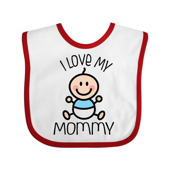 Inktastic I Love My Mommy Baby Boy Boys Baby Bib