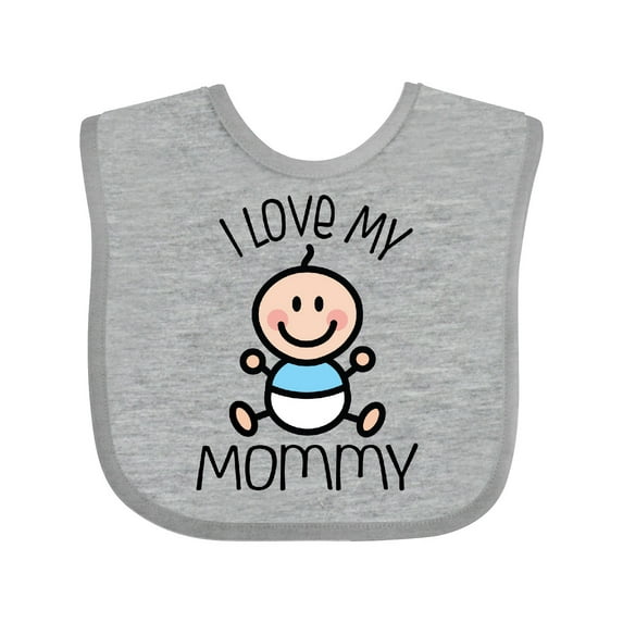 Inktastic I Love My Mommy Baby Boy Boys Baby Bib