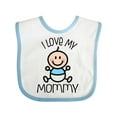 thumbnail image 1 of Inktastic I Love My Mommy Baby Boy Boys Baby Bib, 1 of 4