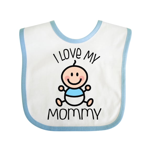 Inktastic I Love My Mommy Baby Boy Boys Baby Bib
