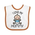 thumbnail image 1 of Inktastic I Love My Mommy Baby Boy Boys Baby Bib, 1 of 4