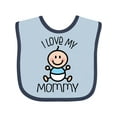 thumbnail image 1 of Inktastic I Love My Mommy Baby Boy Boys Baby Bib, 1 of 4