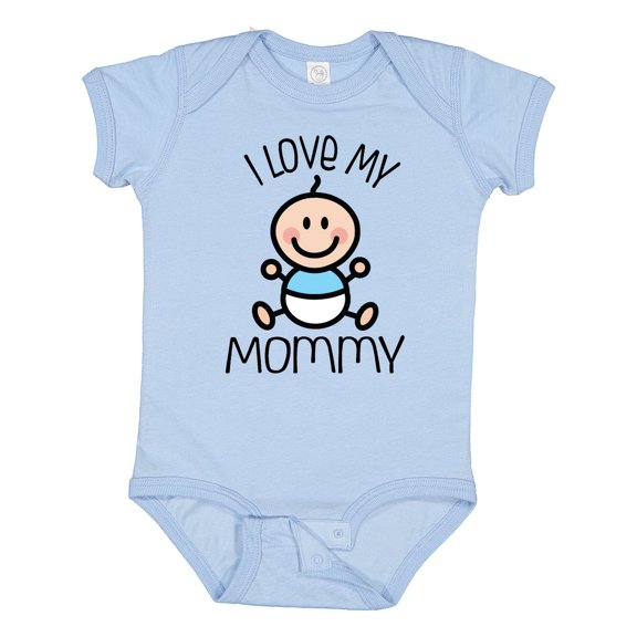 Inktastic I Love My Mommy Baby Boy Boys Baby Bodysuit