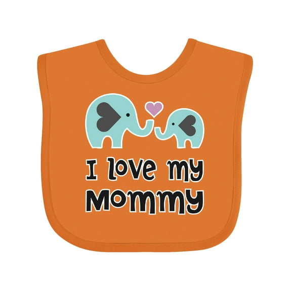 Inktastic I Love My Mommy Boys or Girls Baby Bib