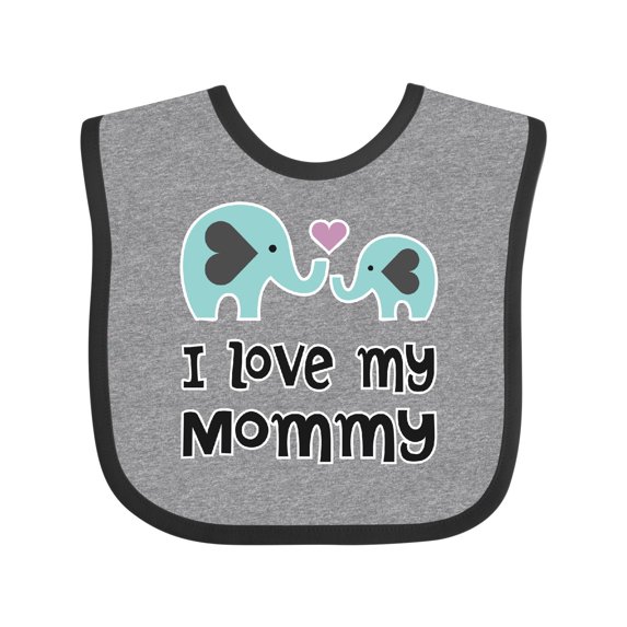 Inktastic I Love My Mommy Boys or Girls Baby Bib