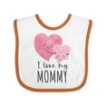 thumbnail image 1 of Inktastic I Love My Mommy Boys or Girls Baby Bib, 1 of 4