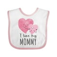 thumbnail image 1 of Inktastic I Love My Mommy Boys or Girls Baby Bib, 1 of 4
