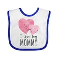 thumbnail image 1 of Inktastic I Love My Mommy Boys or Girls Baby Bib, 1 of 4