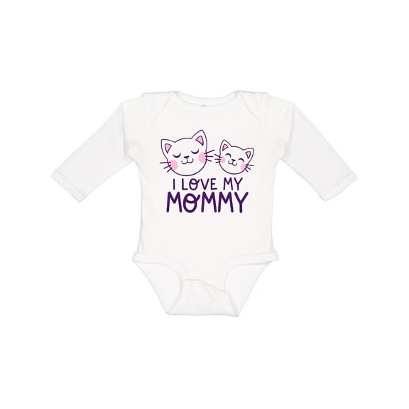 Inktastic I Love My Mommy Boys or Girls Long Sleeve Baby Bodysuit