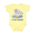thumbnail image 1 of Inktastic I Love My Mommy Cute Elephants with Moon and Stars Boys or Girls Baby Bodysuit, 1 of 5
