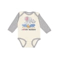 thumbnail image 1 of Inktastic I Love My Mommy Cute Elephants with Moon and Stars Boys or Girls Long Sleeve Baby Bodysuit, 1 of 5