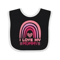 Inktastic I Love My Mommy Girls Baby Bib