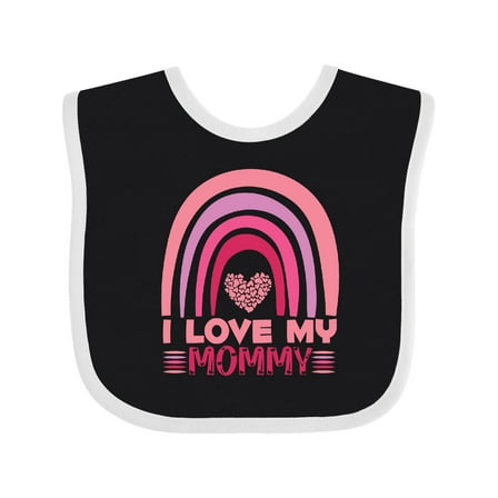 Inktastic I Love My Mommy Girls Baby Bib