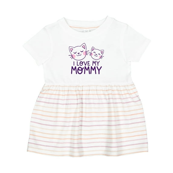Inktastic I Love My Mommy Girls Baby Dress