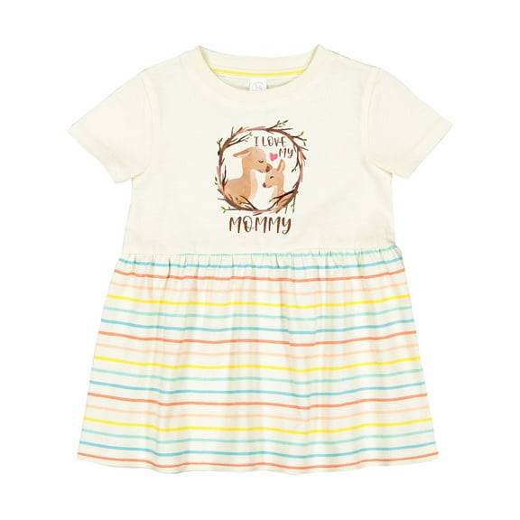 Inktastic I Love My Mommy Girls Baby Dress