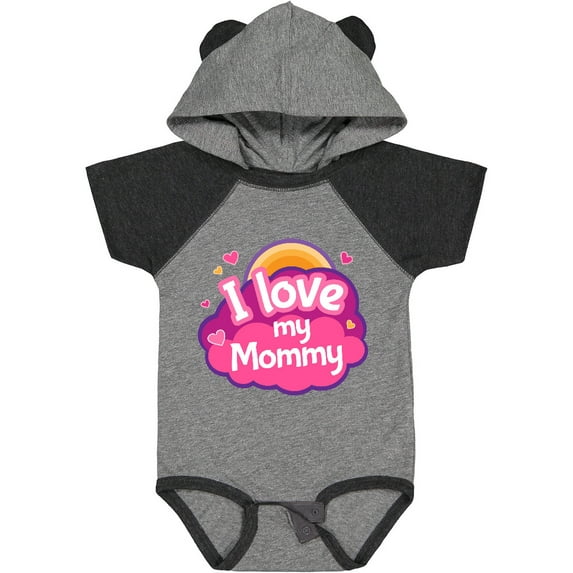 Inktastic I Love My Mommy Girls Girls Baby Bodysuit
