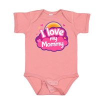 Inktastic I Love My Mommy Girls Girls Baby Bodysuit