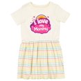 thumbnail image 1 of Inktastic I Love My Mommy Girls Girls Toddler Dress, 1 of 5