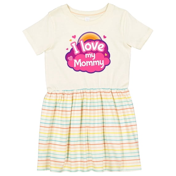 Inktastic I Love My Mommy Girls Girls Toddler Dress