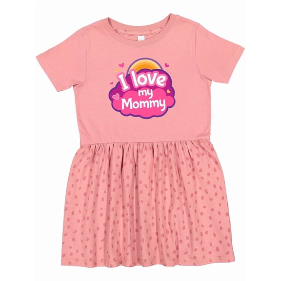 Inktastic I Love My Mommy Girls Girls Toddler Dress