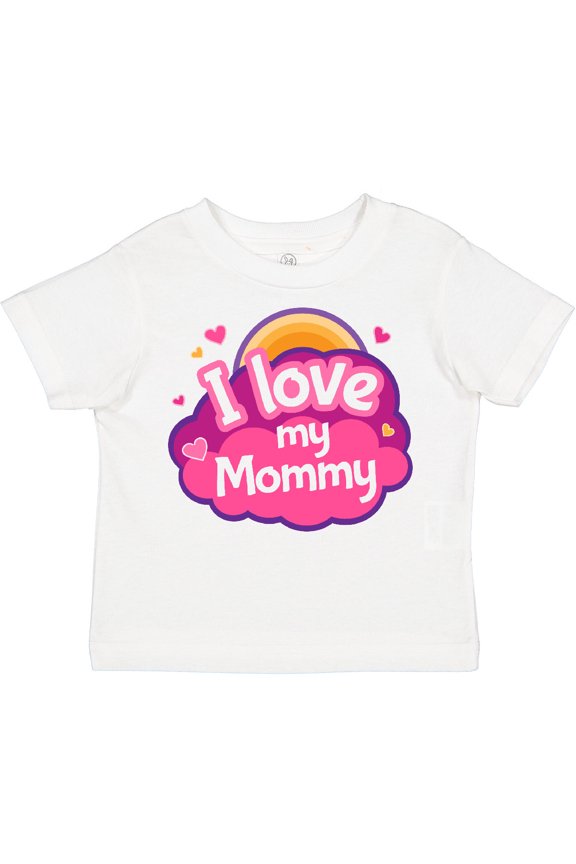 I Love My Mommy Girls Girls Toddler T-Shirt