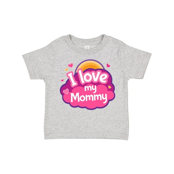 Inktastic I Love My Mommy Girls Girls Toddler T-Shirt