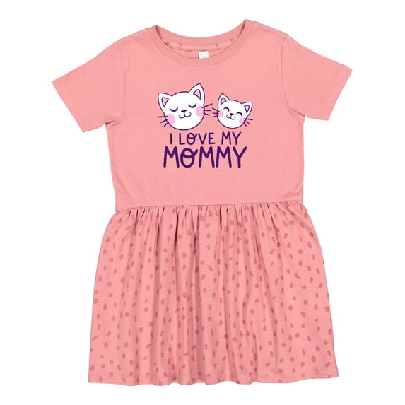 Inktastic I Love My Mommy Girls Toddler Dress