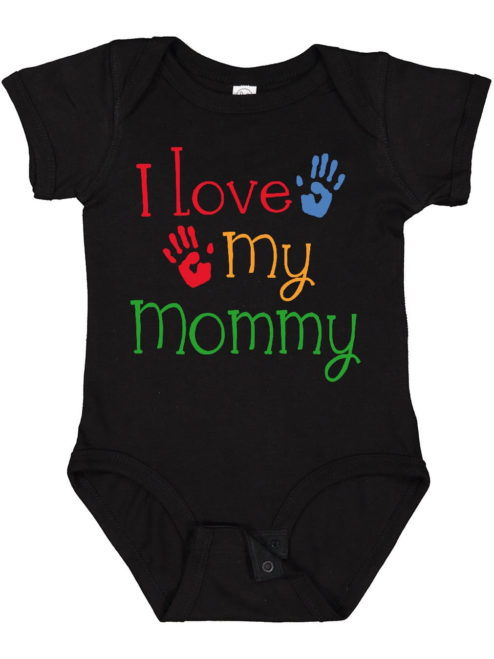 Inktastic I Love My Mommy Handprints Boys or Girls Baby Bodysuit