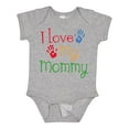 thumbnail image 1 of Inktastic I Love My Mommy Handprints Boys or Girls Baby Bodysuit, 1 of 5