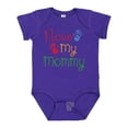 thumbnail image 1 of Inktastic I Love My Mommy Handprints Boys or Girls Baby Bodysuit, 1 of 5