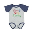 thumbnail image 1 of Inktastic I Love My Mommy Handprints Boys or Girls Baby Bodysuit, 1 of 5