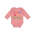 thumbnail image 1 of Inktastic I Love My Mommy Handprints Boys or Girls Long Sleeve Baby Bodysuit, 1 of 5
