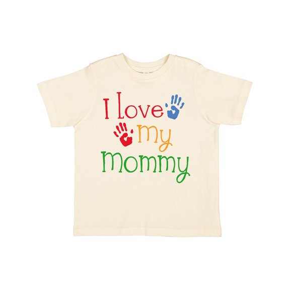 Inktastic I Love My Mommy Handprints Boys or Girls Toddler T-Shirt
