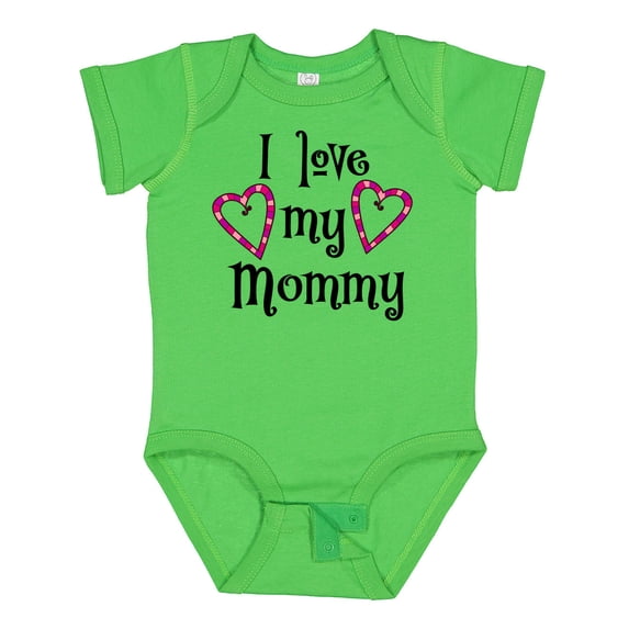 Inktastic I Love My Mommy- Hearts Boys or Girls Baby Bodysuit