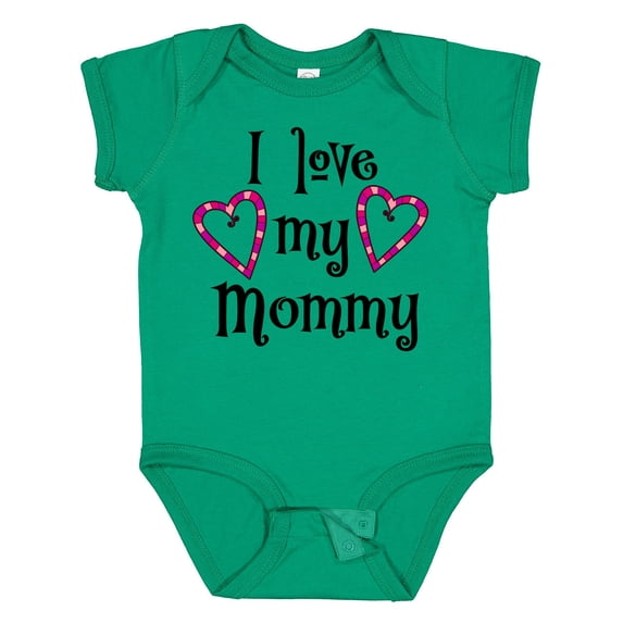 Inktastic I Love My Mommy- Hearts Boys or Girls Baby Bodysuit