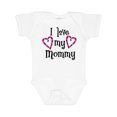 thumbnail image 1 of Inktastic I Love My Mommy- Hearts Boys or Girls Baby Bodysuit, 1 of 5