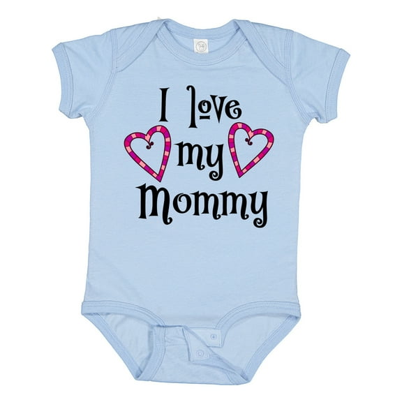 Inktastic I Love My Mommy- Hearts Boys or Girls Baby Bodysuit