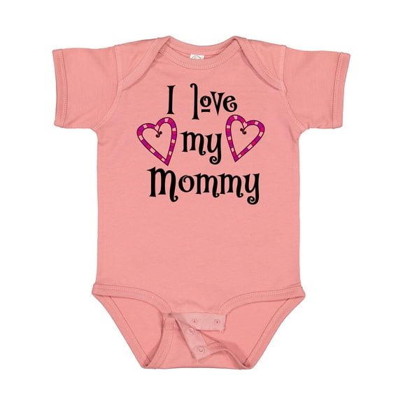 Inktastic I Love My Mommy- Hearts Boys or Girls Baby Bodysuit