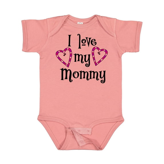 Inktastic I Love My Mommy- Hearts Boys or Girls Baby Bodysuit