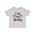 thumbnail image 1 of Inktastic I Love My Mommy Hearts Boys or Girls Baby T-Shirt, 1 of 5