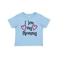thumbnail image 1 of Inktastic I Love My Mommy Hearts Boys or Girls Baby T-Shirt, 1 of 5
