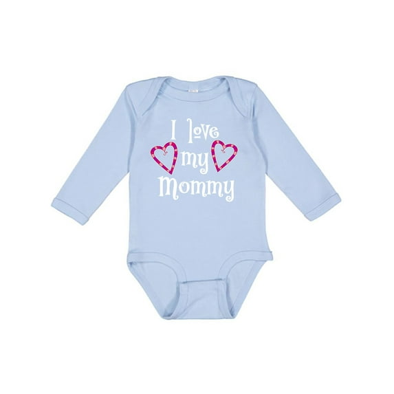 Inktastic I Love My Mommy Hearts Boys or Girls Long Sleeve Baby Bodysuit