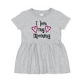 thumbnail image 1 of Inktastic I Love My Mommy Hearts Girls Baby Dress, 1 of 5