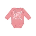 thumbnail image 1 of Inktastic I Love My Mommy Mothers Day Boys or Girls Long Sleeve Baby Bodysuit, 1 of 5