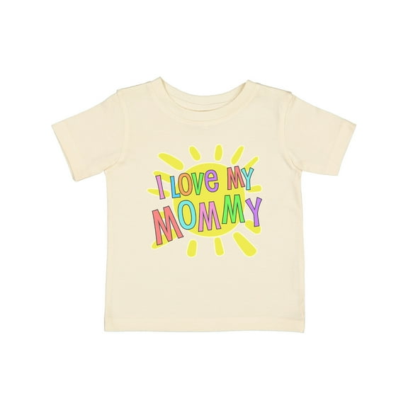 Inktastic I Love My Mommy- Sun and Rainbow Letters Boys or Girls Baby T-Shirt