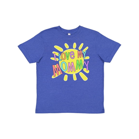 Inktastic I Love My Mommy Sun and Rainbow Letters Youth T-Shirt