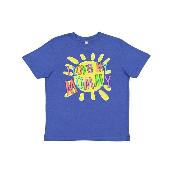 Inktastic I Love My Mommy Sun and Rainbow Letters Youth T-Shirt