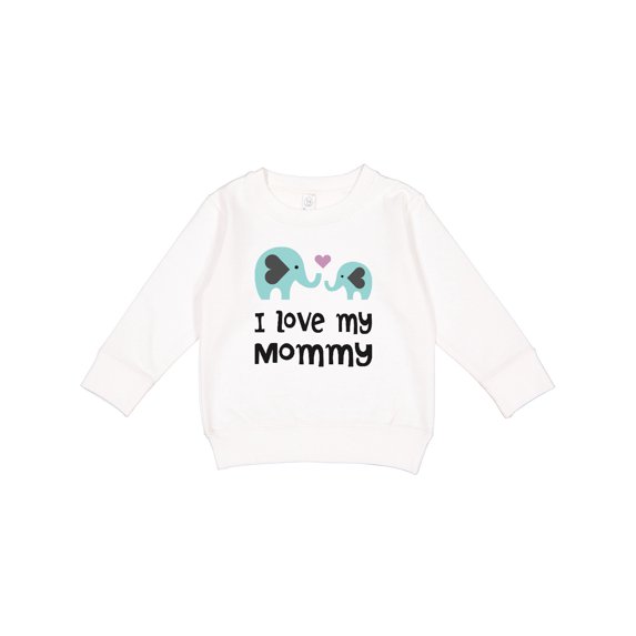 Inktastic I Love My Mommy Toddler Sweatshirt
